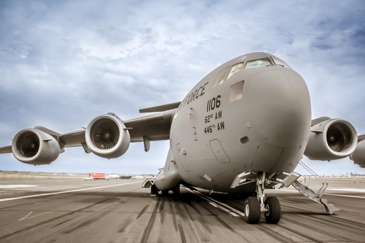 Boeing McDonnell Douglas C-17 Globemaster III parked on the ramp